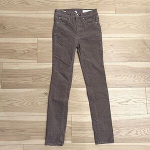 Rag & Bone Women’s High Rise Skinny Corduroy Denim Jeans